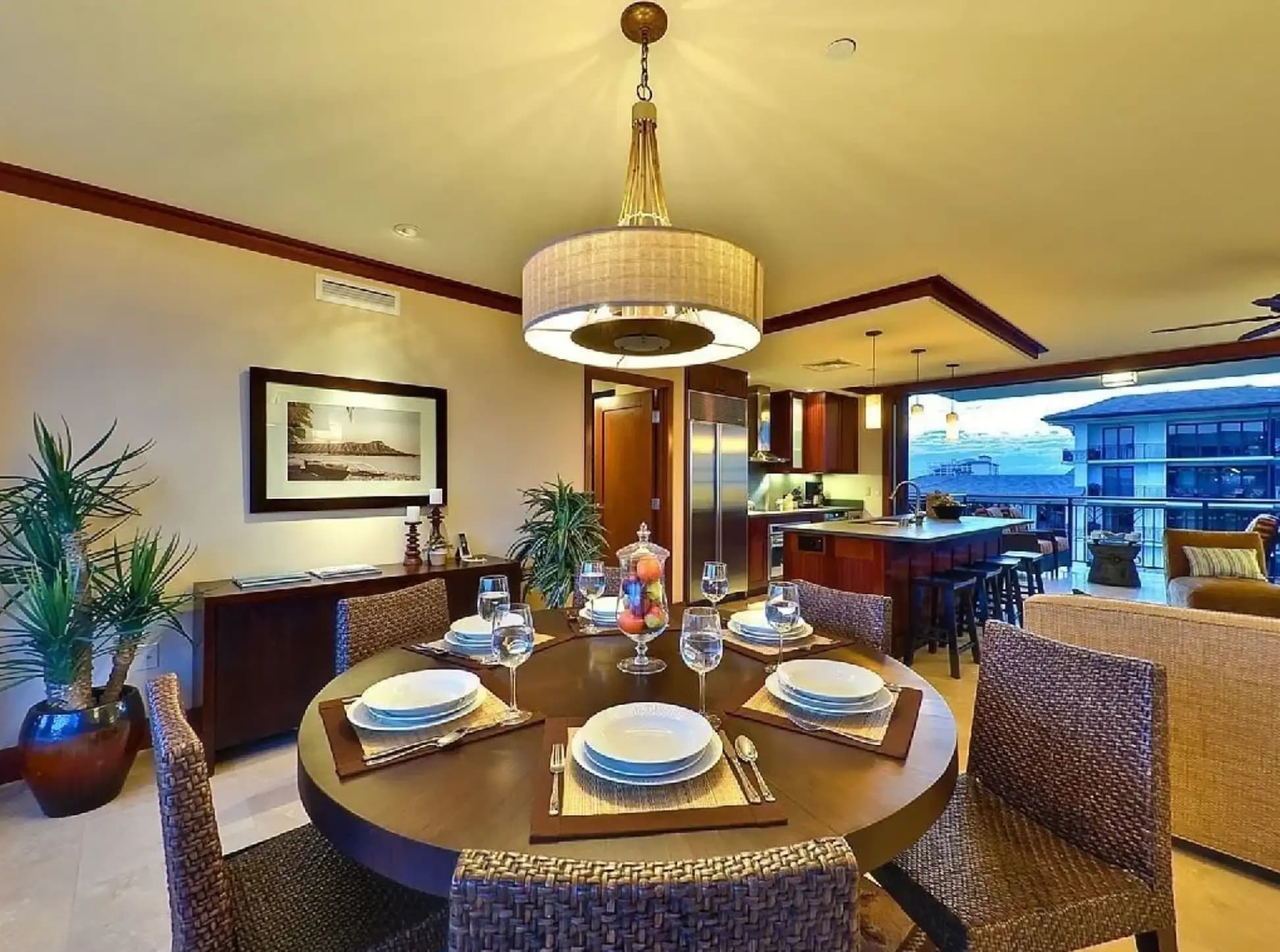 Beach Villa 1021 dining area